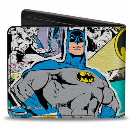 Batman Comic Book Panels Collage Bi-Fold Wallet