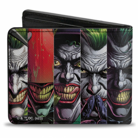 The Joker 10-Comic Book Cover Blocks Bi-fold Wallet