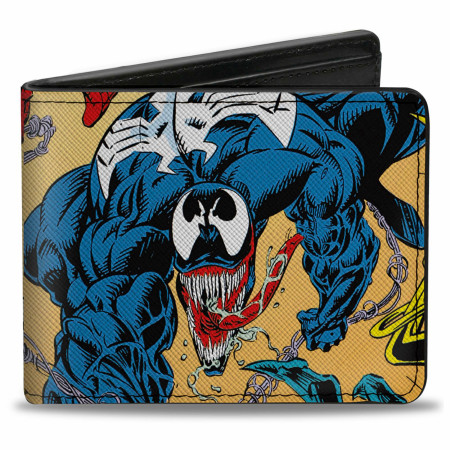 Classic Venom and Spider-Man Bi-Fold Wallet