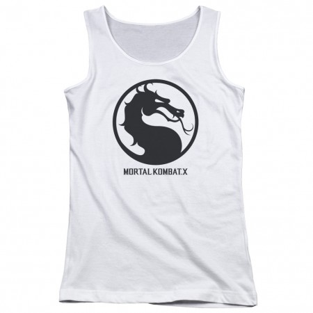Mortal Kombat X Seal White Juniors Tank Top