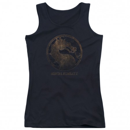 Mortal Kombat X Metal Seal Black Juniors Tank Top