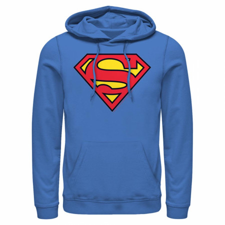 Superman Classic Logo Blue Hoodie