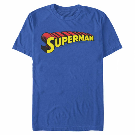 Superman Title Logo Blue Colorway T-Shirt
