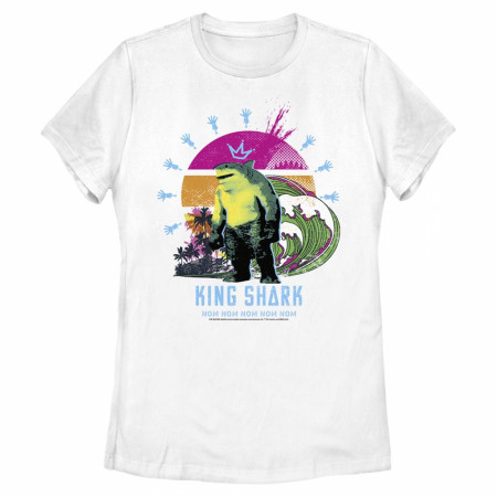 The Suicide Squad King Shark Beach Sunrise Juniors T-Shirt