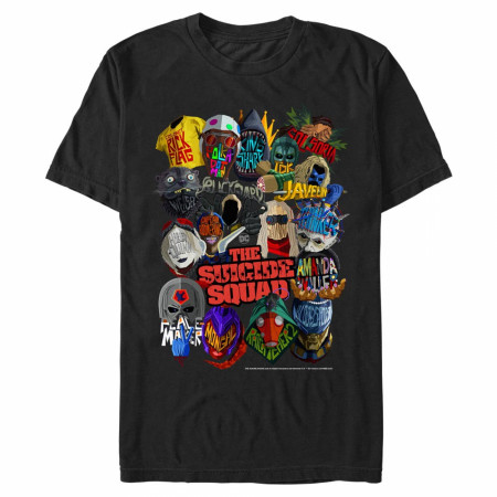The Suicide Squad Box The Whole Squad Stylized Characters Men's T-Shirt