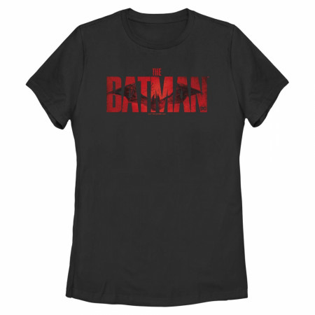 DC Comics The Batman Red Title Logo Juniors T-Shirt
