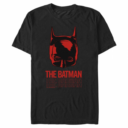 DC Comics The Batman Mask and Triple Title Logo T-Shirt