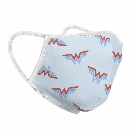 Wonder Woman Symbols All Over Print Face Mask