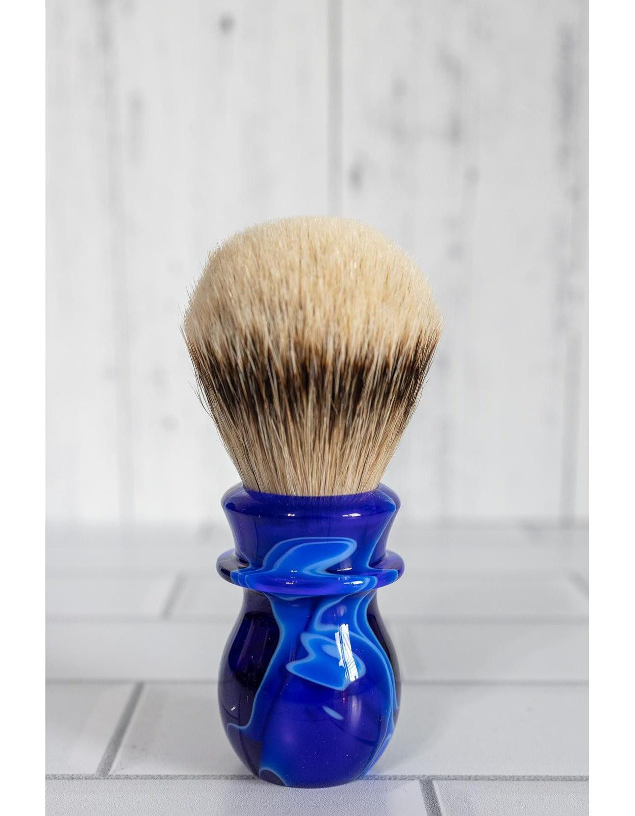 Product image 1 for WCS Marble Collection Shaving Brush, Admiral Blue