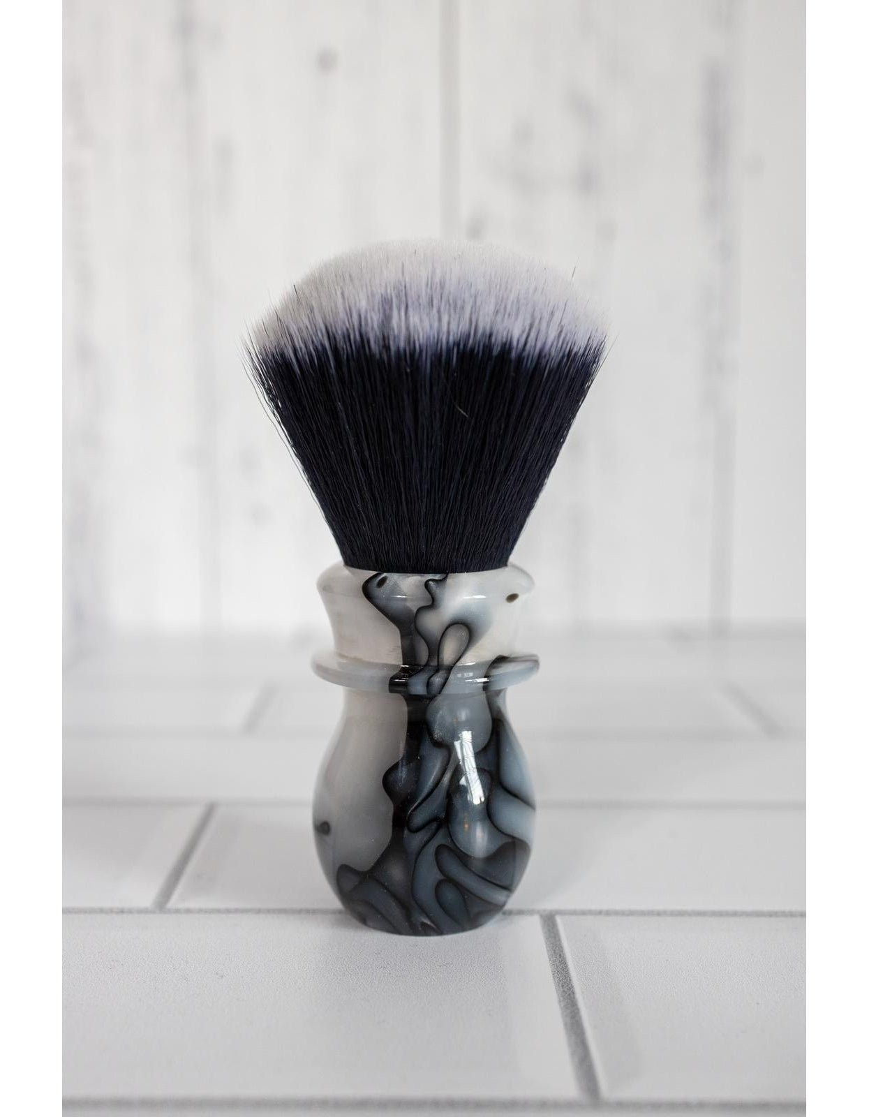 Product image 1 for WCS Marble Collection Shaving Brush, Harbor Gray