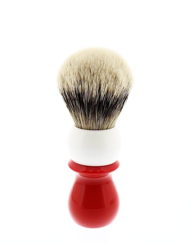 Product image 1 for WCS Two-Tone Tall Silvertip Shaving Brush, Red & White