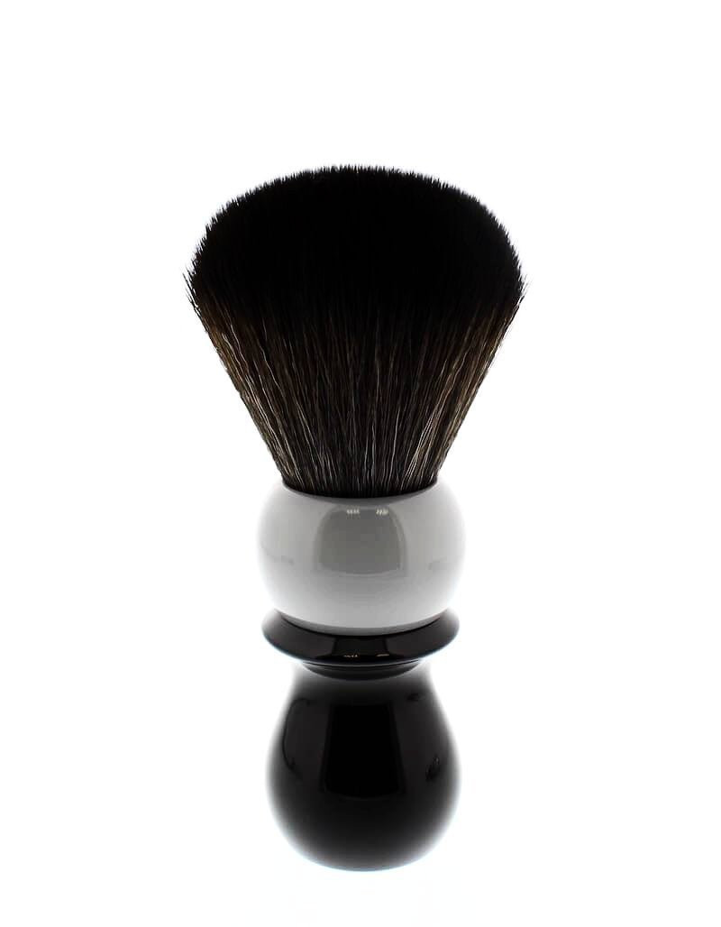 Product image 1 for WCS Two-Tone Tall Synthetic Shaving Brush, Grey & Black