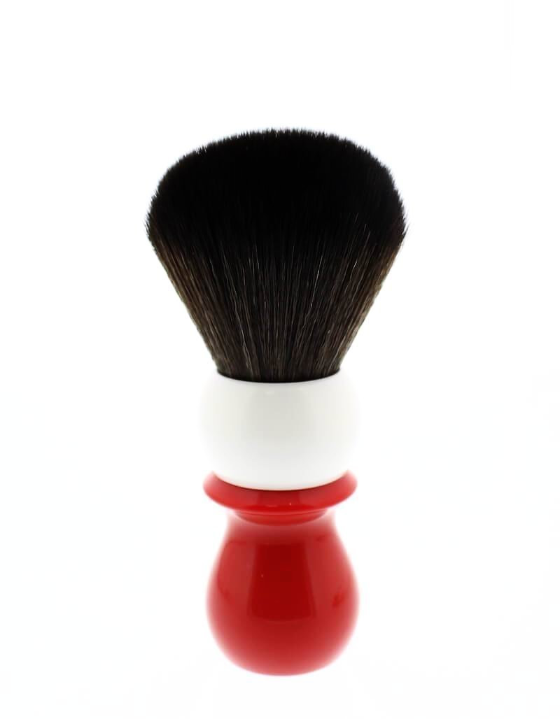 Product image 1 for WCS Two-Tone Tall Synthetic Shaving Brush, Red & White