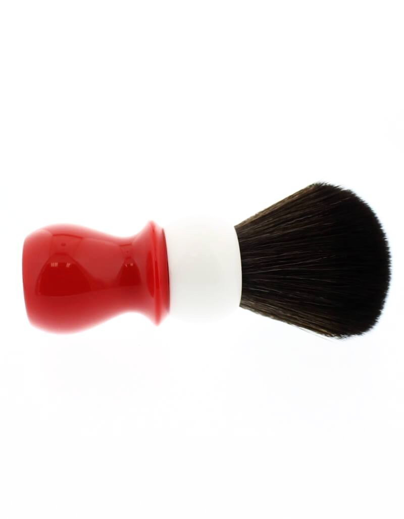 Product image 3 for WCS Two-Tone Tall Synthetic Shaving Brush, Red & White