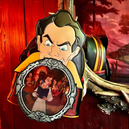 Beauty and The Beast Gaston Villains Scene Mini Backpack By Loungefly