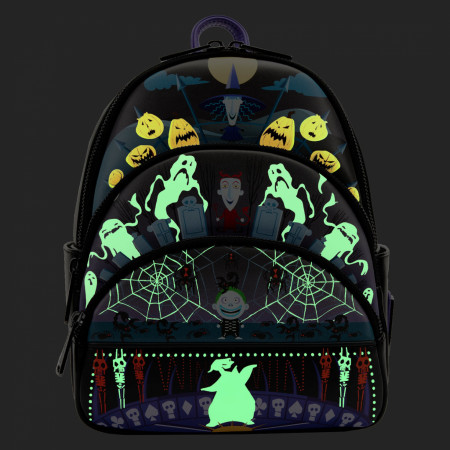The Nightmare Before Christmas Oogie Boogie Glow in the Dark Backpack from Loungefly