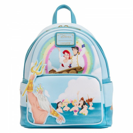 The Little Mermaid Triton's Gift Mini Backpack By Loungefly