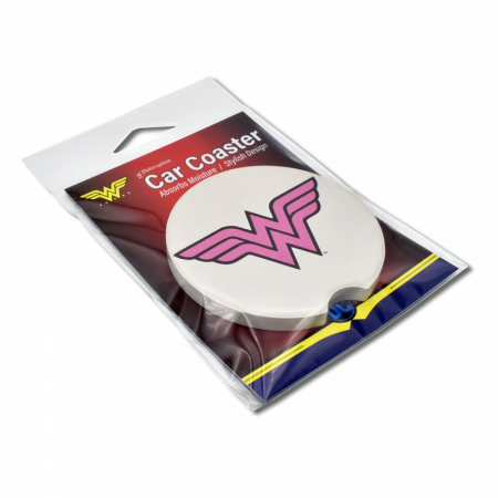 Wonder Woman Symbol Absorbent Car Coasters