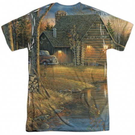 Ducks Over Water Hunting and Fishing Two Sided Shirt