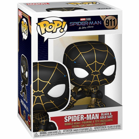 Spider-Man No Way Home Black & Gold Suit Funko Pop! Vinyl Figure