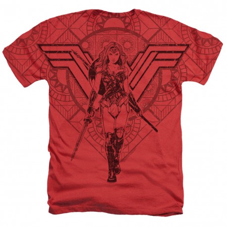 Wonder Woman Red and Black Tshirt
