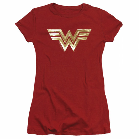 Wonder Woman 1984 Movie Juniors Golden Logo T-Shirt
