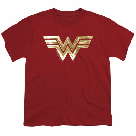 Wonder Woman 1984 Golden Movie Logo Youth T-Shirt