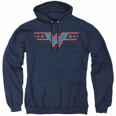 Wonder Woman 1984 Movie Neon Logo Hoodie