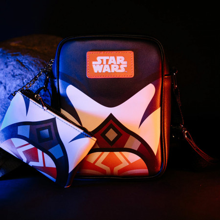Star Wars Ashoka Tano Crossbody Bag and Keychain Coin Purse Combo