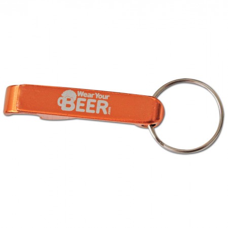 Wear Your Beer Logo Copper Aluminum Bottle Opener Keychain