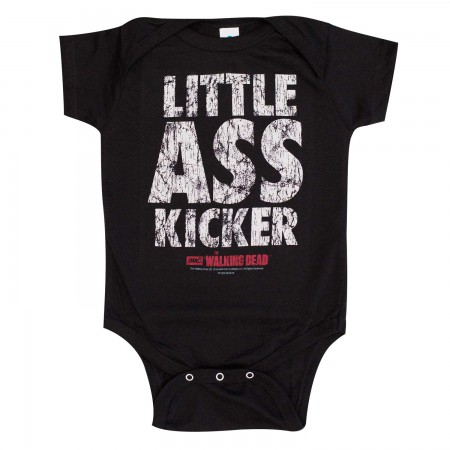 Walking Dead Black Little Ass Kicker Baby Onesie