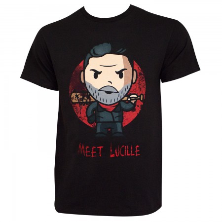 The Walking Dead Men's Black Meet Lucille T-Shirt