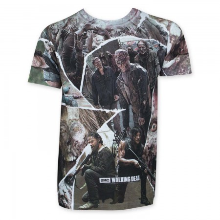 Walking Dead Character Panel Sublimated T-Shirt