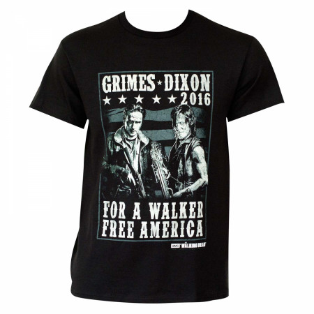 Walking Dead Grimes Dixon 2016 Campaign T-Shirt