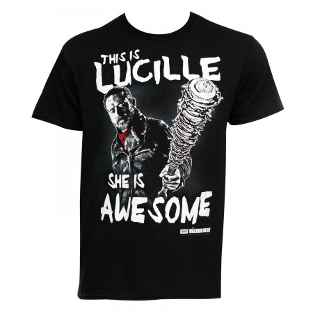Walking Dead Men's Black Lucille Is Awesome T-Shirt