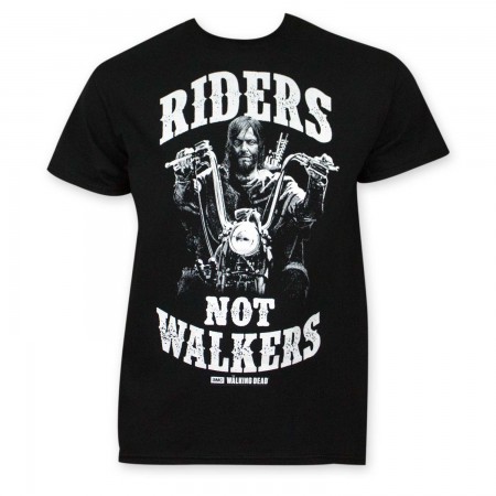 Walking Dead Riders Not Walkers Black T-Shirt