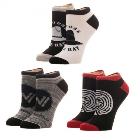 Westworld 3-Pack Ladies Ankle Socks