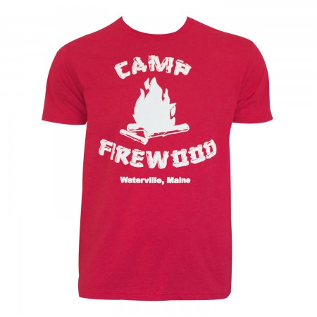Wet Hot American Men's Red Camp Firewood T-Shirt