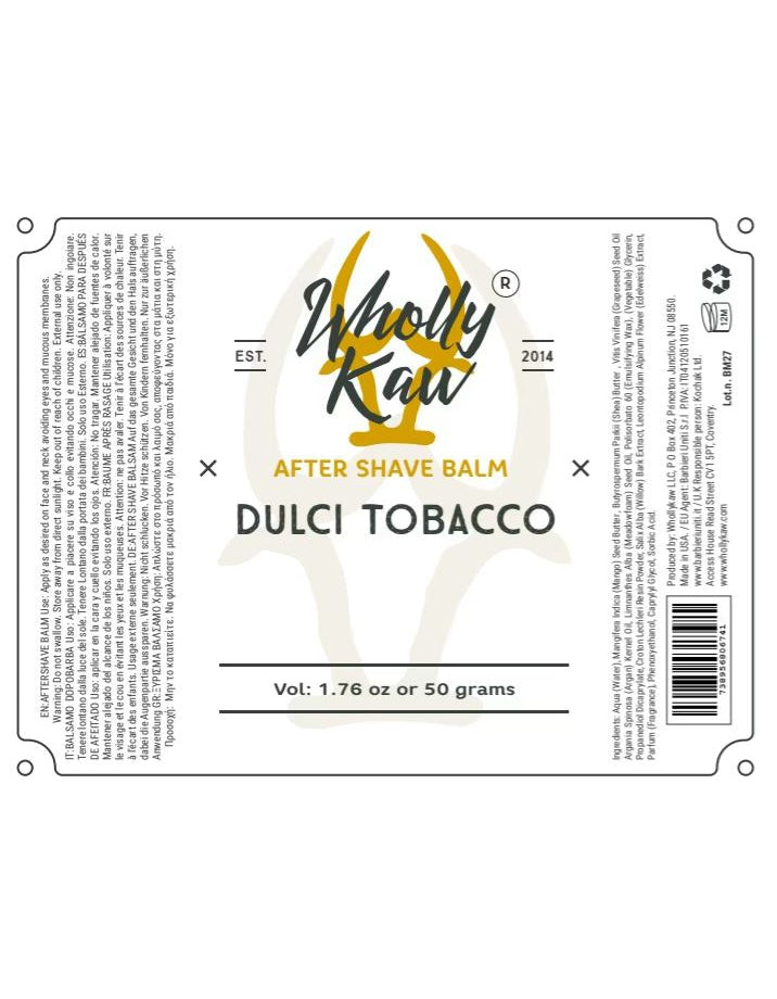 Product image 0 for Wholly Kaw After Shave Balm, Dulci Tobacco