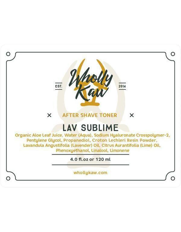 Product image 0 for Wholly Kaw Aftershave Toner, Lav Sublime