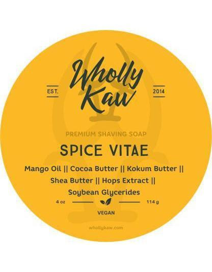 Product image 1 for Wholly Kaw Vegan Shaving Soap, Spice Vitae