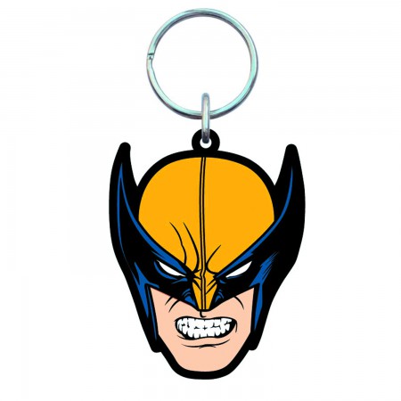 Wolverine X-Men Mask Soft Touch PVC Keychain
