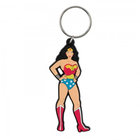 Wonder Woman Character Rubber Keychain