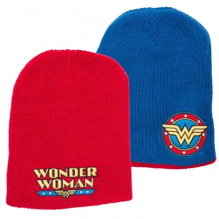 Wonder Woman Reversible Winter Beanie
