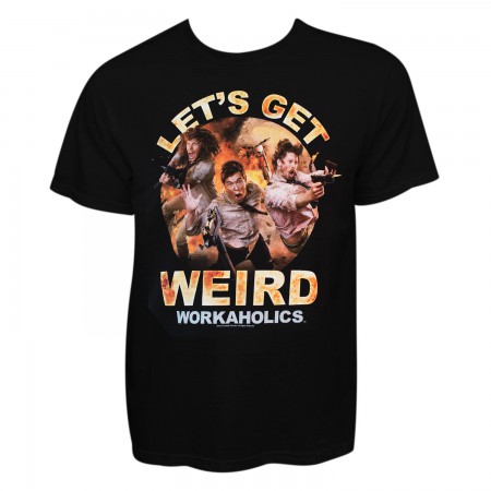 Workaholics Men's Black Let's Get Weird T-Shirt