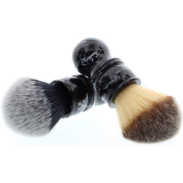 Product image 1 for Yaqi Black Marble Handle Synthetic Shaving Brushes