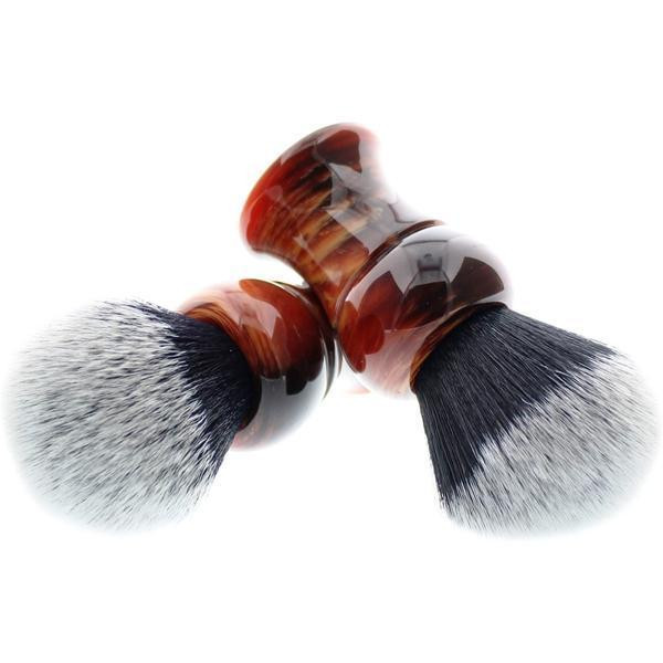 Product image 1 for Yaqi Mixed Red Handle Tuxedo Synthetic Shaving Brushes