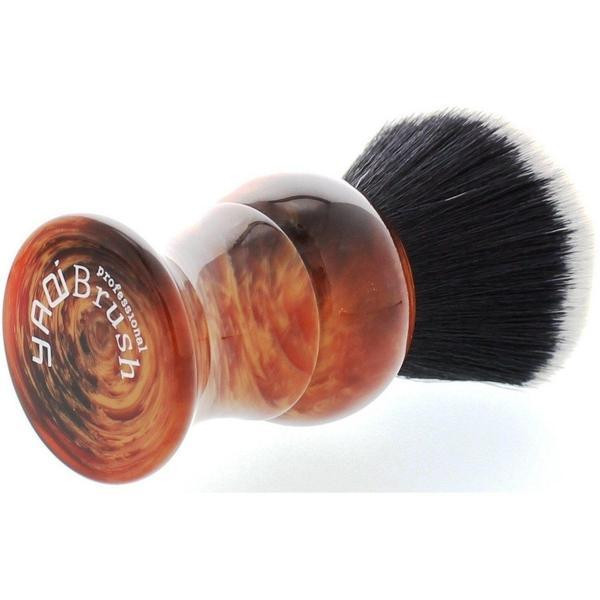 Product image 3 for Yaqi Mixed Red Handle Tuxedo Synthetic Shaving Brushes