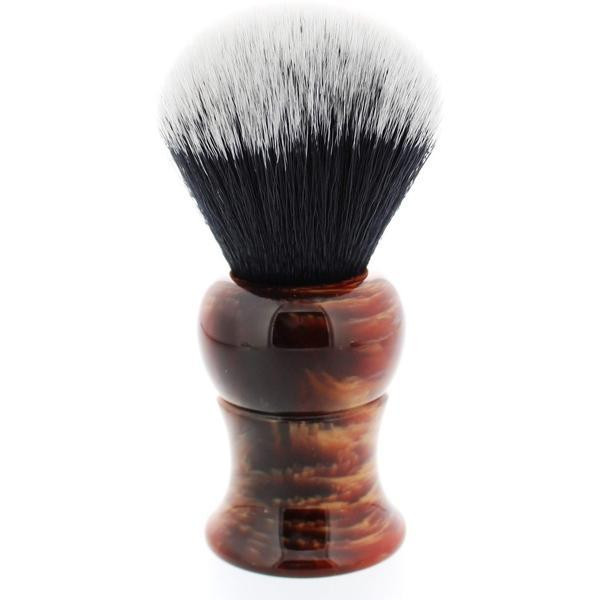 Product image 4 for Yaqi Mixed Red Handle Tuxedo Synthetic Shaving Brushes