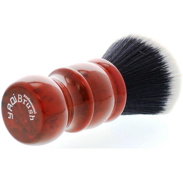 Product image 6 for Yaqi Red Marble Handle Tuxedo Synthetic Shaving Brushes